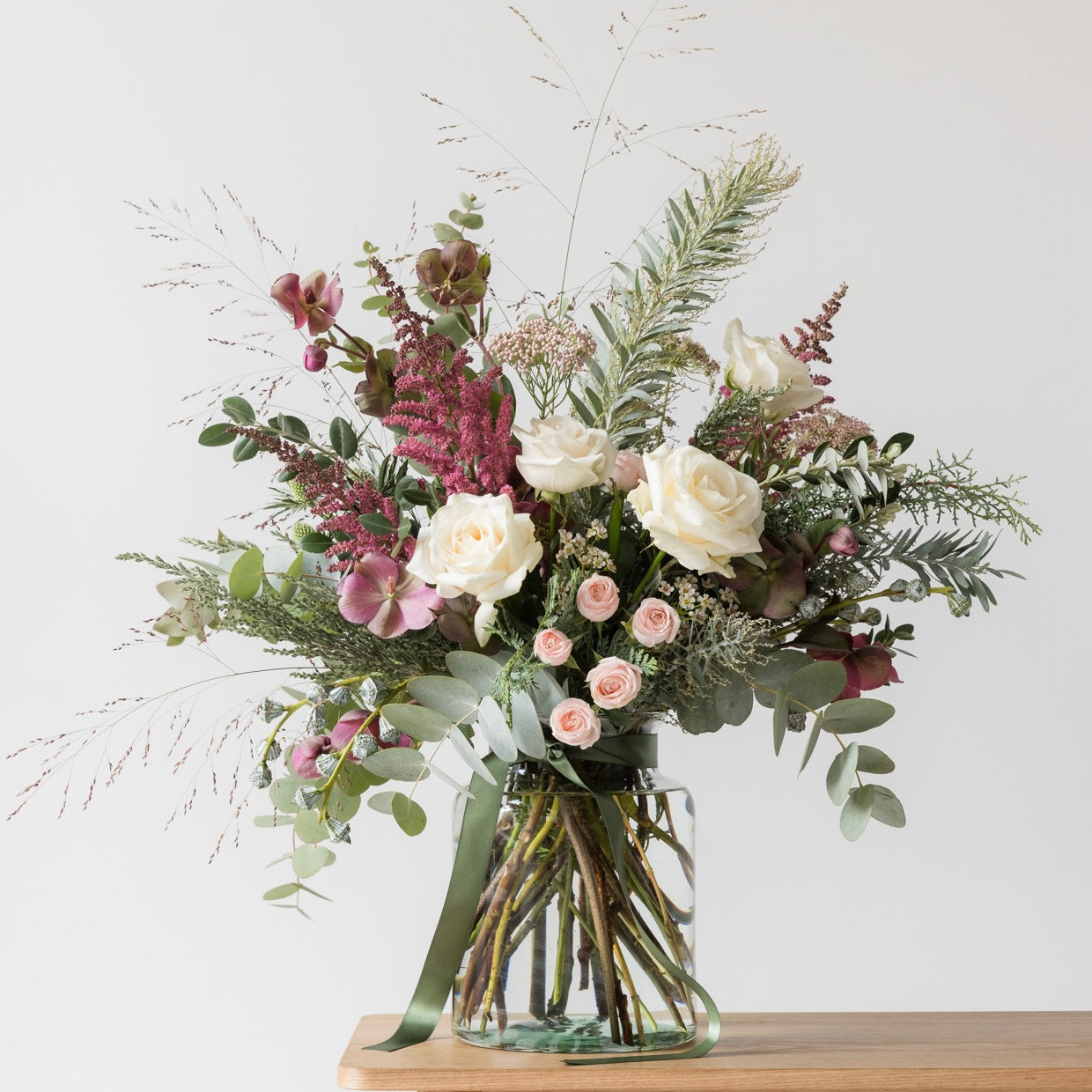 Large Vase of Festive Flowers - 2 colours