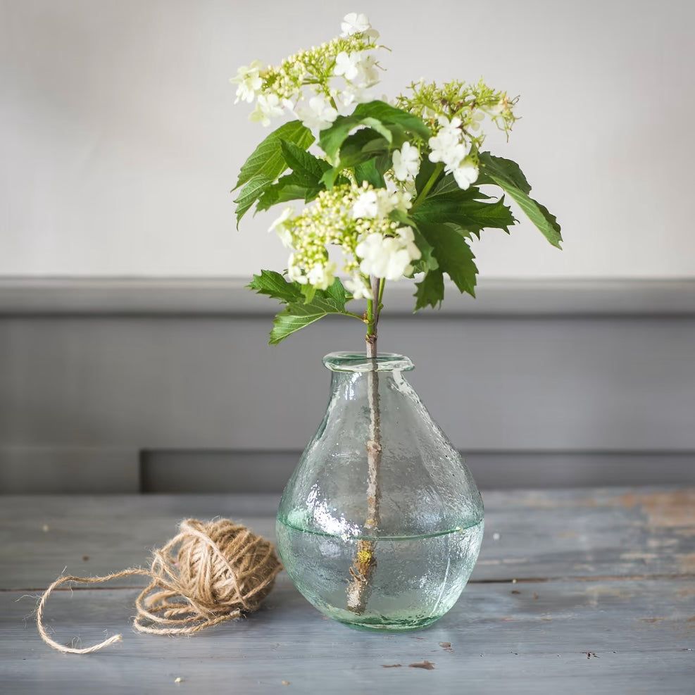 Vernham Recycled Glass Teardrop Vase