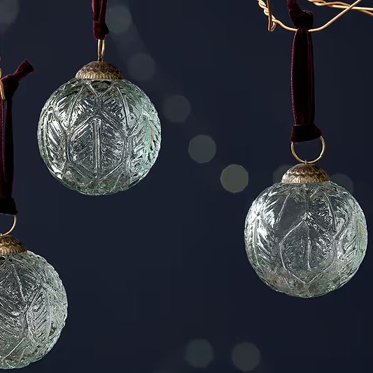 Glass bauble- clear