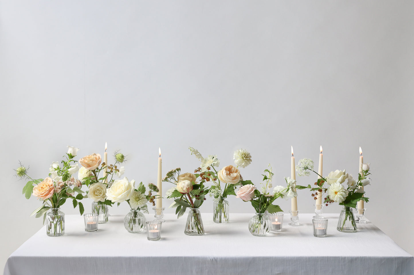 Blooms in Perfume Bottles Trio