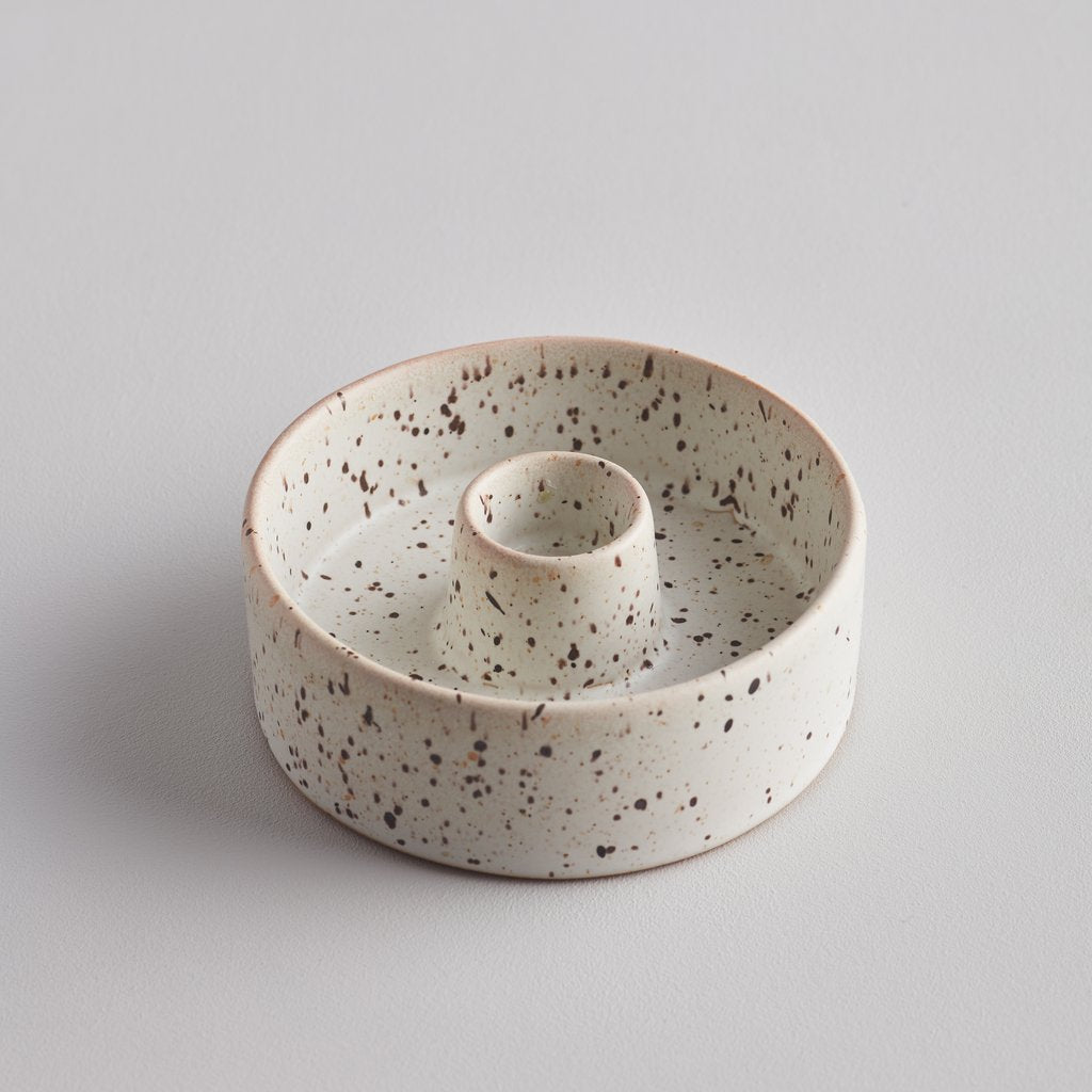 Speckled Dinner Candle holder