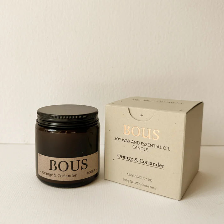 Bous Aromatherapy Wood Wick Candle