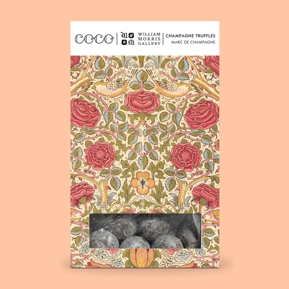 Coco Chocolatier x William Morris Champagne Truffles