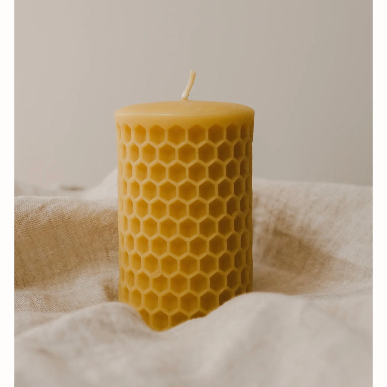 Beeswax Honeycomb Pillar Candle