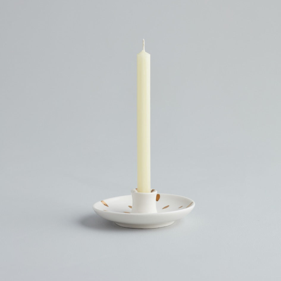 White/Gold Mini Candle holder