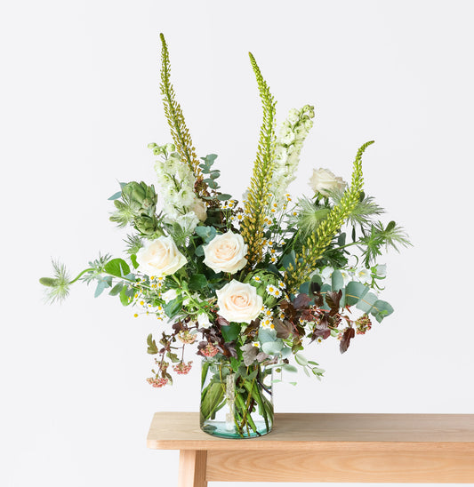 Large Seasonal Vase of Flowers
