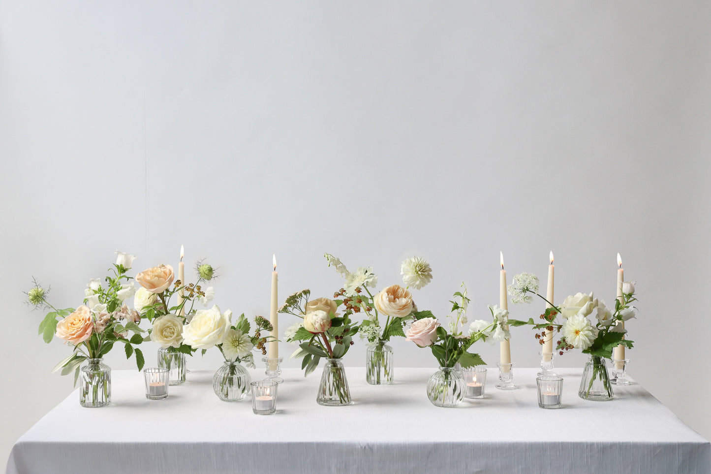 Blooms in Perfume Bottles Trio