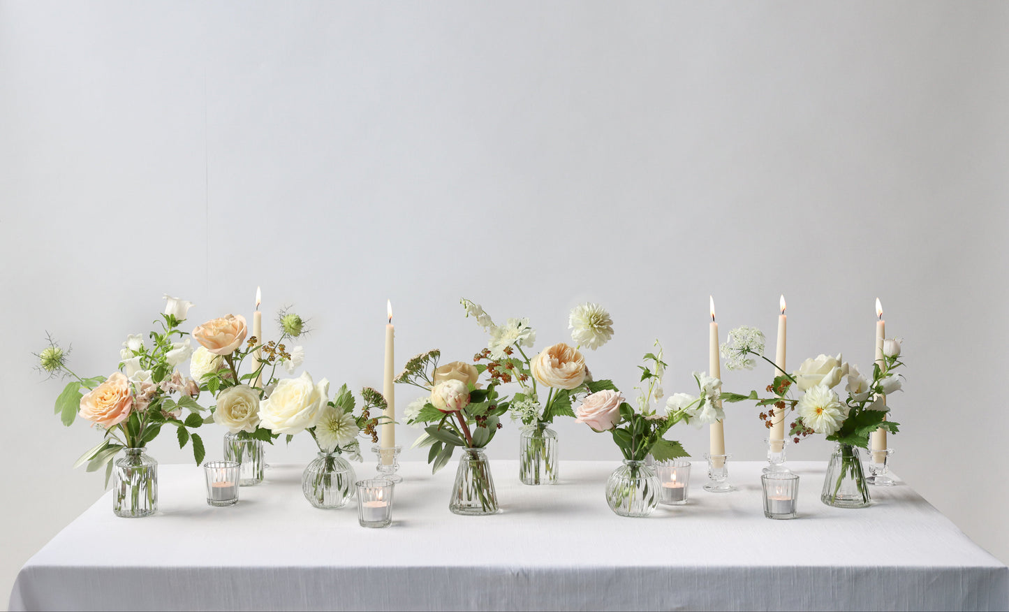 Blooms in Perfume Bottles Trio