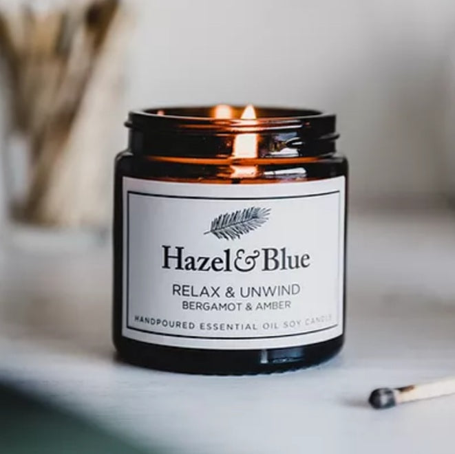 Hazel & Blue  Essential Oil Soy Candles
