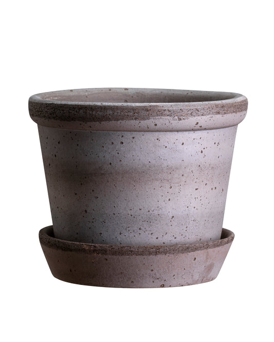 Parade Grey Pot & Saucer