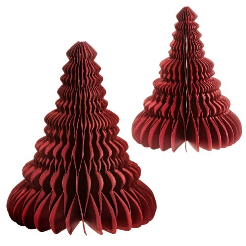 Paper Honeycomb Christmas Trees -set of 2